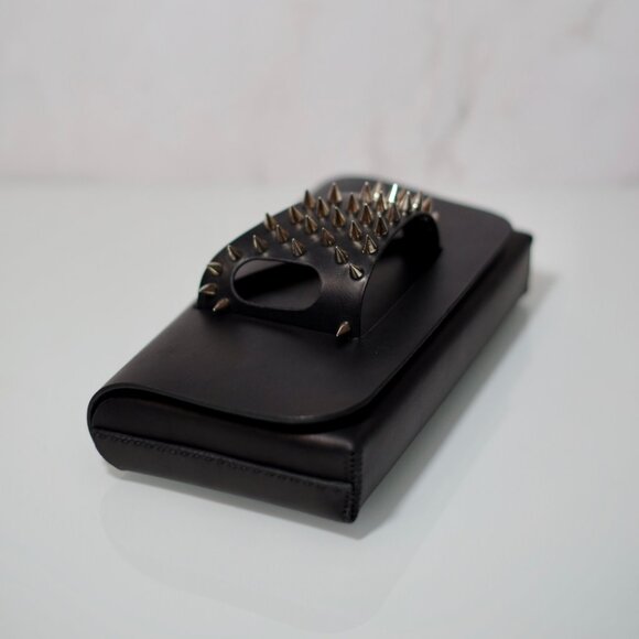Wearable Clutch with Spike Studded detail - Italian Vachetta Leather - Picture 8 of 15
